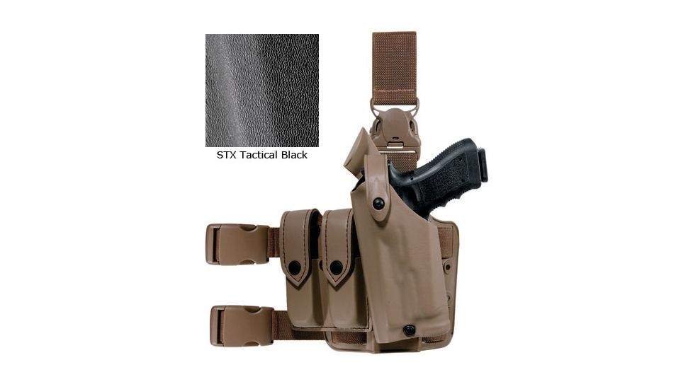 Safariland 6005 SLS Tactical Holster w/Quick Release, Walther P99 2008 Model, STX Tactical, Black, Left Hand, 6005-384-122