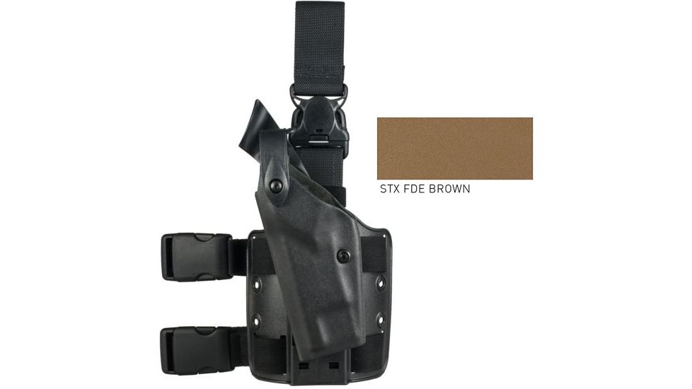 Safariland 6005 SLS Tactical Holster w/Quick Release, Beretta 92, STX Flat Dark Earth, Right Hand, 6005-73-551
