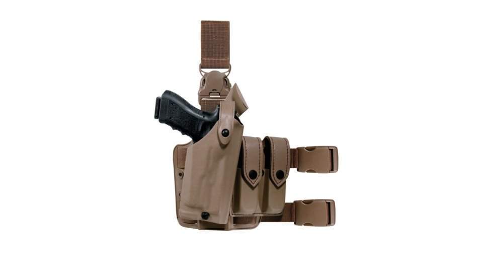 Safariland 6005 SLS Tactical Holster w/Quick Release, Springfield Armory 1911, STX Flat Dark Earth, Left Hand, 6005-56-552