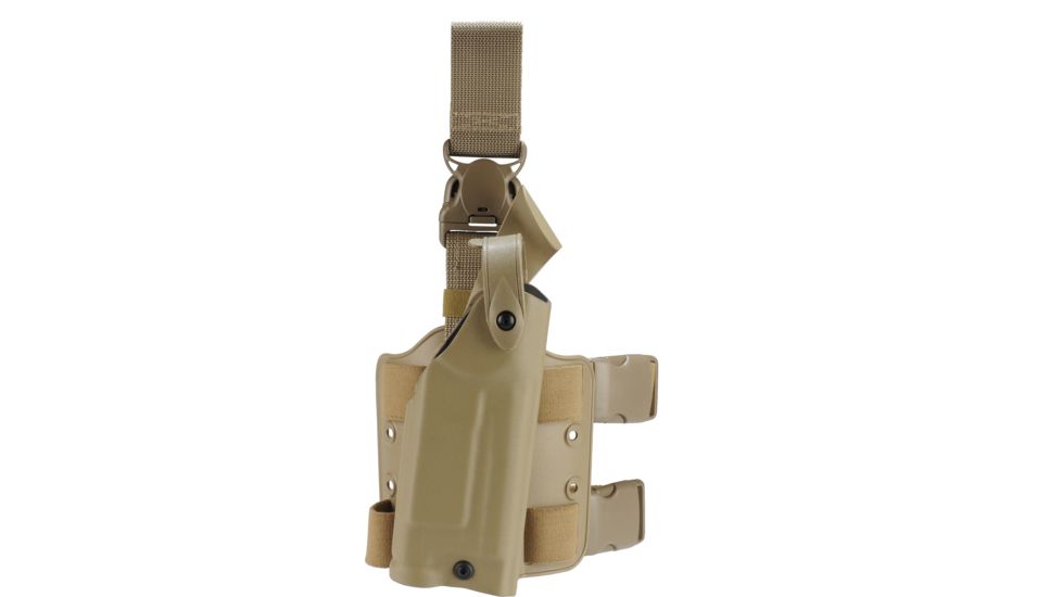 Safariland 6005 SLS Tactical Holster w/Quick Release, H&amp;K .45 Cocked &amp; Locked w/SF X200/X300 4.53in., STX Flat Dark Earth, Right Hand, 6005-3930-551