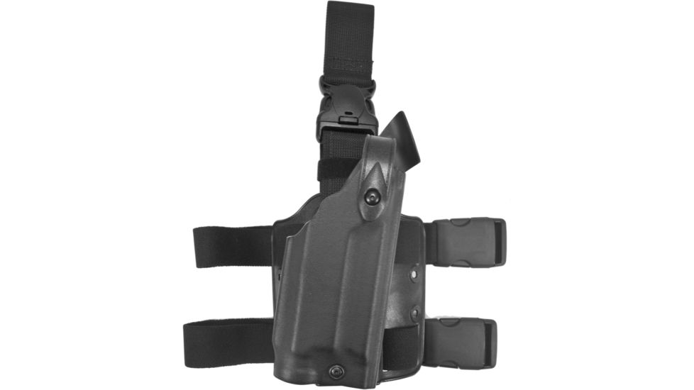 Safariland 6005 SLS Tactical Holster w/ Quick Release Leg Harness - Tactical Black, Right Hand 6005-21921-121
