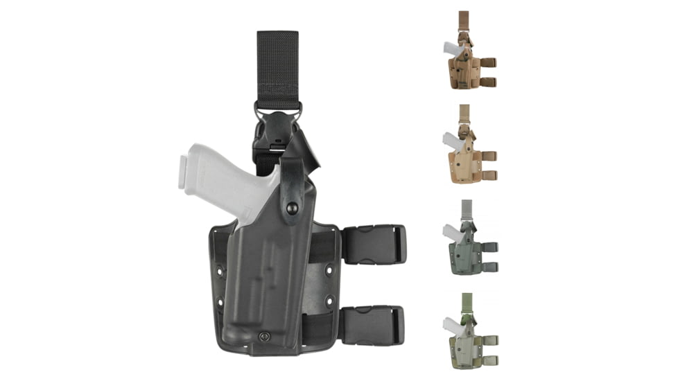 Safariland 6005 Tactical Gear System Drop Leg Holsters With Leg Release, Black, Coyote Brown, Flat Dark Earth, Foliage Green, OD Green