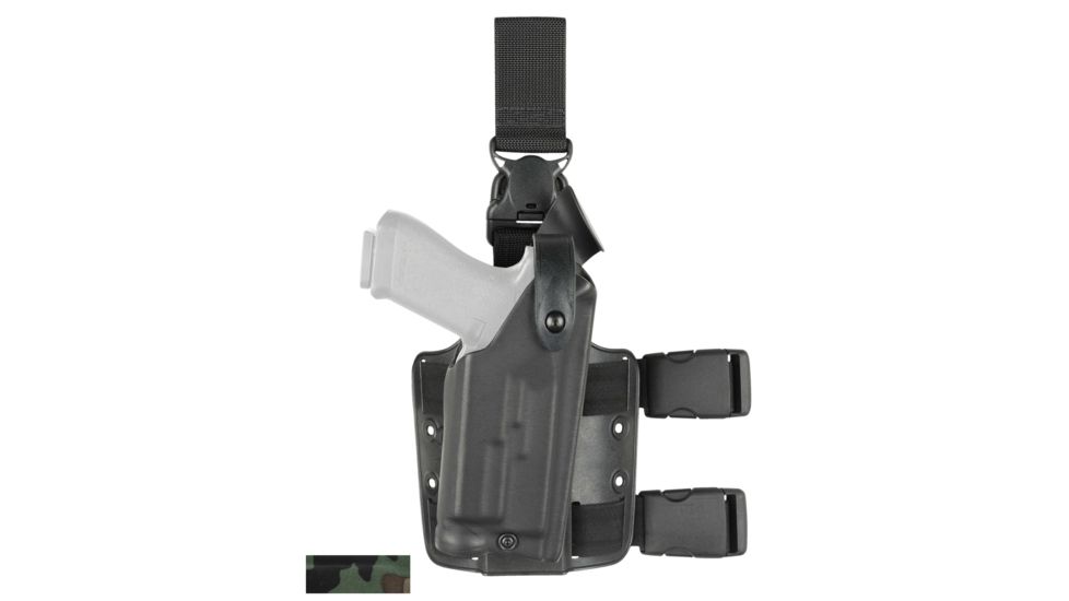 Safariland 6005 SLS Tactical w/ Quick Release Leg Harness Holster, Right Hand, Black, 6005-265-511