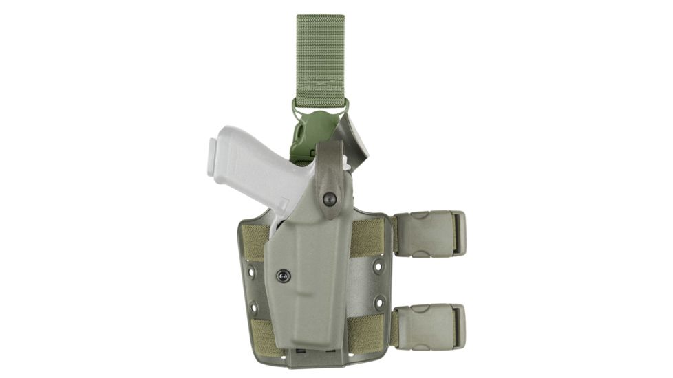 Safariland 6005V SLS Tactical Holster with Quick Release, Glock 19, 23 4.0in., OD Green, Right Hand, 6005V-283-561