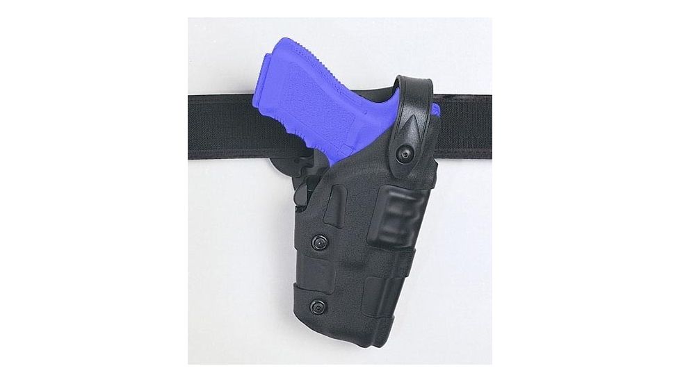 Safariland 6070 Raptor Level III, Mid-Ride UBL Holster - Plain Black, Right Hand 6070-683-61