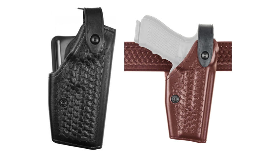 Safariland 6280 Level II Retention, Mid-Ride Holster - Cordovan Basketweave, Left Hand 6280-77-072, Brown, Cordovan
