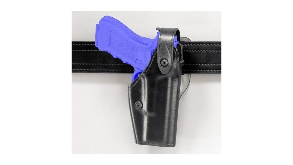 Safariland 6280 Level II Retention, Mid-Ride Holster - Plain Black, Right Hand 6280-519-61