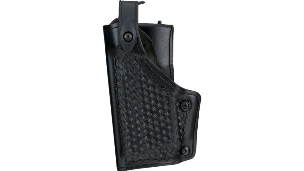 Safariland 6280 SLS Level II Retention Mid-Ride Duty Holster, Heckler &amp; Koch USP .45 ACP, Left Hand, STX Basket Weave, Black, 6280-932-82