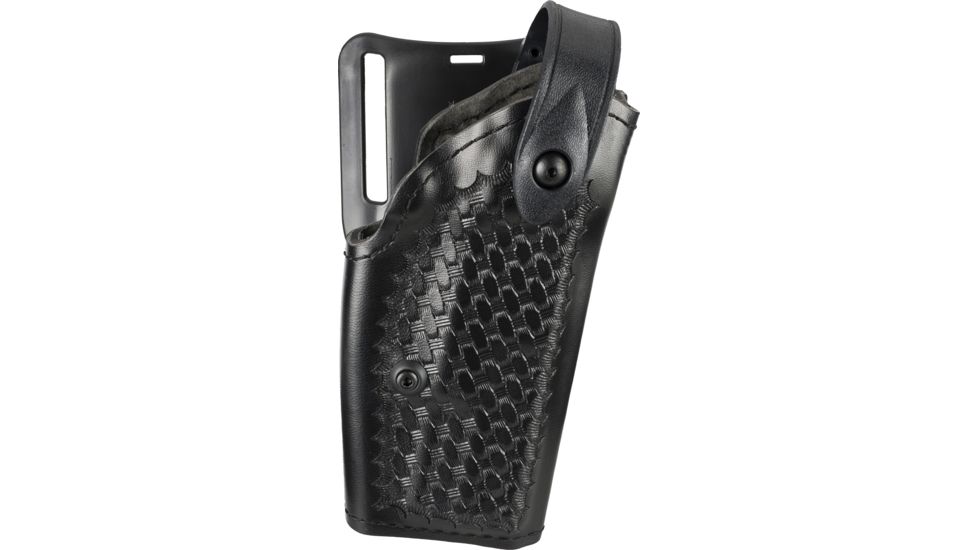 Safariland 6280 SLS Level II Retention Mid-Ride Duty Holster, S&amp;W M&amp;P 40, Right, Basketweave, Black, 6280-619-81