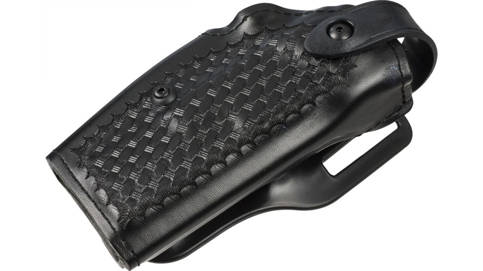 Safariland 6280 SLS Level II Retention Mid-Ride Duty Holster, S&amp;W M&amp;P 40, Right, Basketweave, Black, 6280-619-81