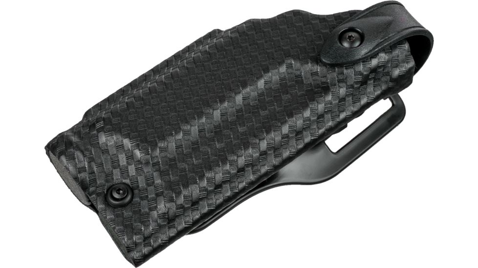 Safariland 6280 SLS Level II Retention Mid-Ride Duty Holster, S&amp;W M&amp;P 40/S&amp;W M&amp;P 9, Insight Technology M6, Right, Basketweave, Black, 6280-21921-481