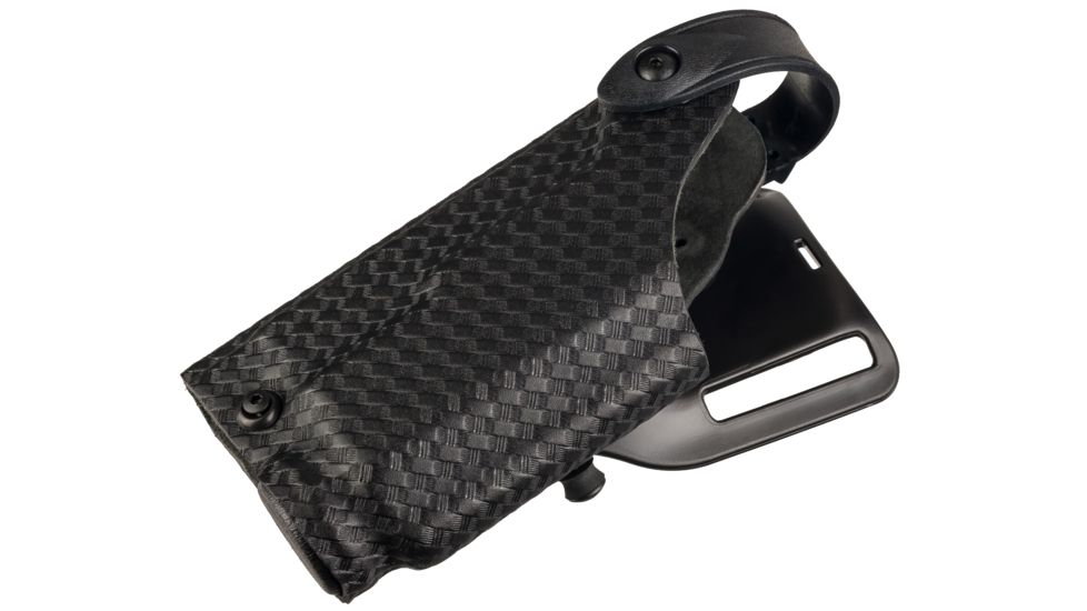 Safariland 6280 SLS Mid-Ride Level-II Retention, Springfield Armory XD 9mm, .40, .45 w/ITI M3/M6, TLR-1/TLR-2, SF X200/X300, Las-Tac2 4.0in., STX Black Basket Weave, Left Hand, 6280-14821-482