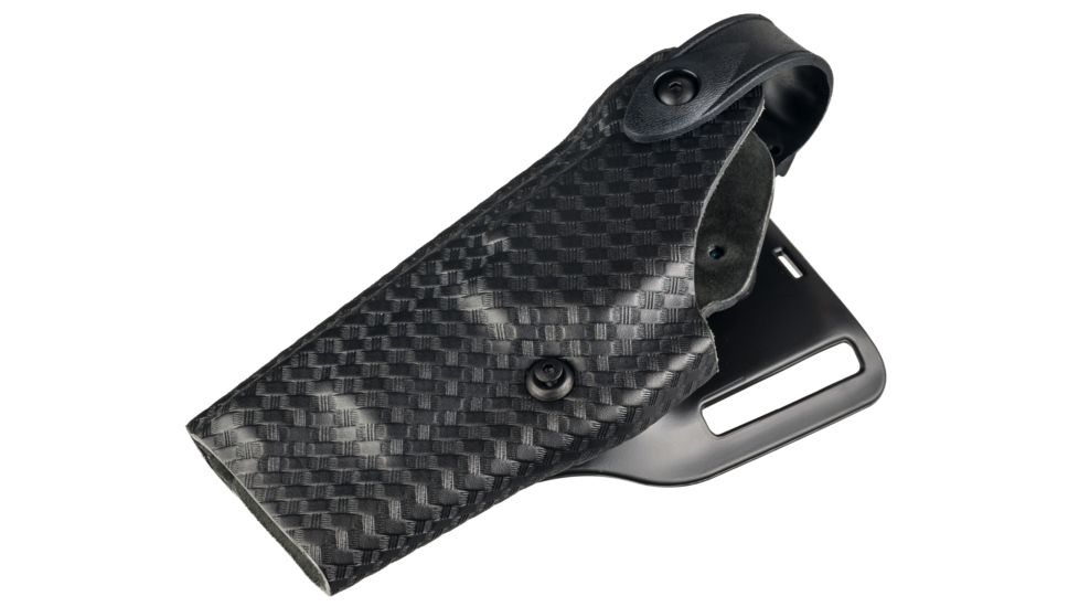 Safariland 6280 SLS Level II Retention Mid-Ride Duty Holster, SA XD 5in .45 ACP, Left, Basketweave, Black, 6280-149-482