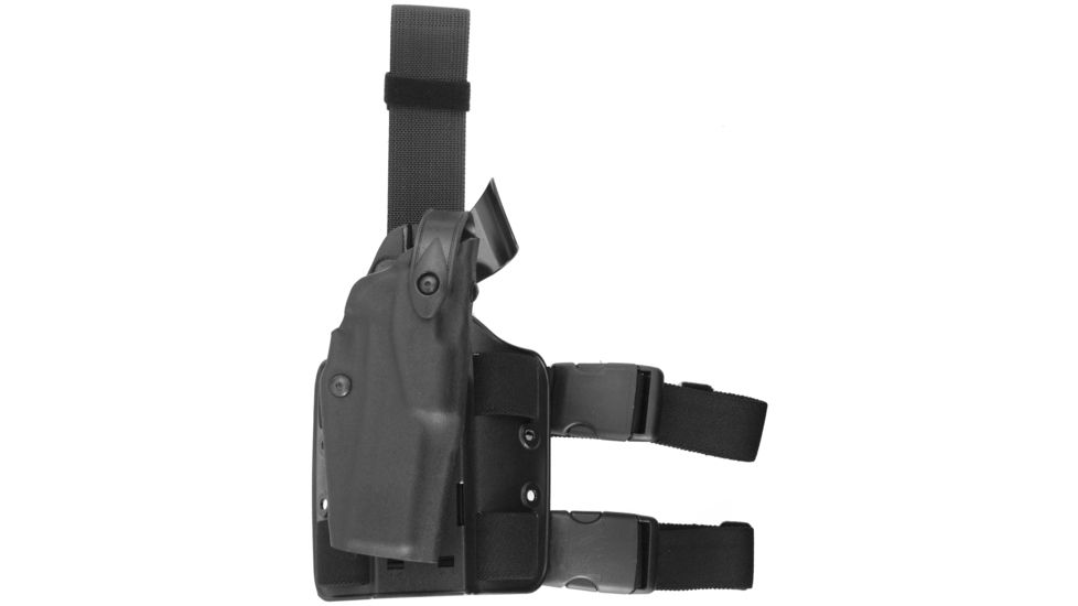 Safariland 6304 SLS STX Black Right Hand Drop Leg Holster - Springfield Operator 1911-A1 w/ Light Rail