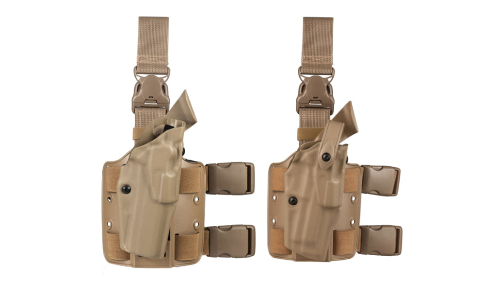 Safariland 6305 ALS Tactical Holster w/ Quick Release Leg Harness - STX FDE Brown, Right Hand 6305-73-551, Brown, Flat Dark Earth