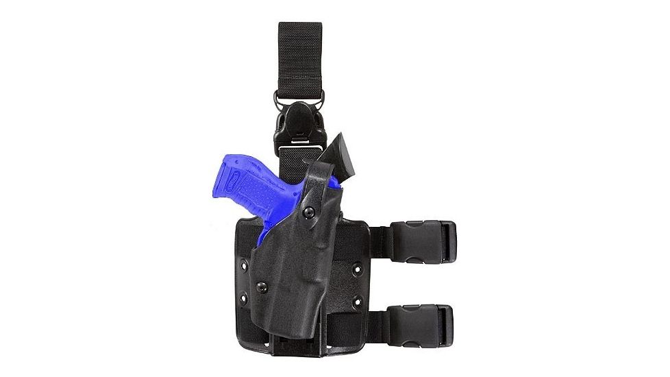 Safariland 6305 ALS Tactical Holster w/ Quick Release Leg Harness - STX TAC Black, Right Hand 6305-97-131