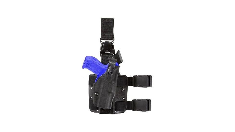 Safariland 6305 ALS Tactical w/ Quick Release Leg Harness Holster, Beretta 92F, Right Hand, Tactical, Black, 6305-73-131-SH