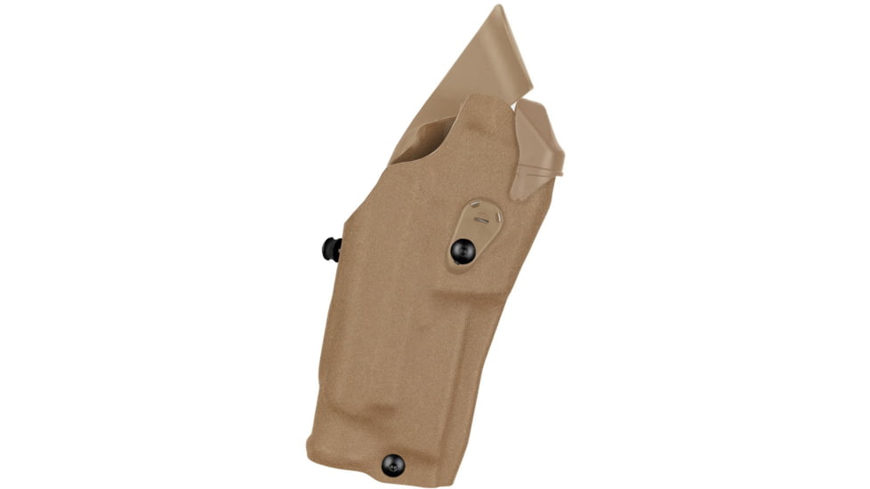 Safariland 6354RDS ALS w/ QLS-19 Fork Glock Holsters, STX Plain, Left, FDE Brown, 6354RDS-832-552-MS19