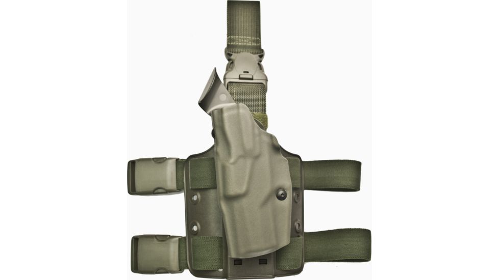 Safariland 6355 Als Tactical Thigh Holster Od Green Left Hand 6355 185 562