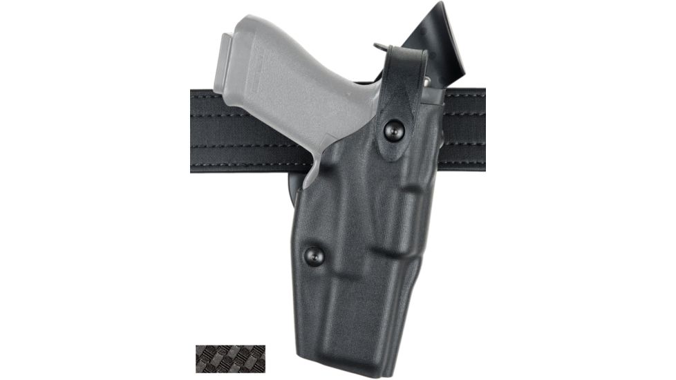 Safariland 6360 ALS/SLS Mid-Ride Level-III Retention, Sig SauerP250 Oc, STX Black Basket Weave, Left Hand, 6360-750-482
