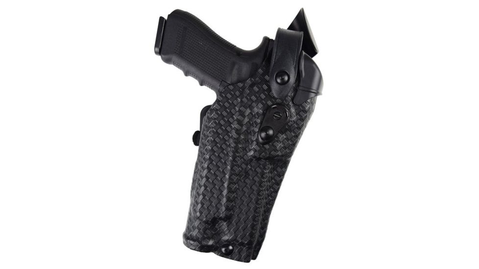 Safariland 6362 ALS/SLS Hi-Ride Level-III Retention Duty Holster, H&amp;K VP9 w/ITI M3, TLR-1, Surefire X200, X300, or X300U, ,, Black, Left Hand, 6362-5932-132