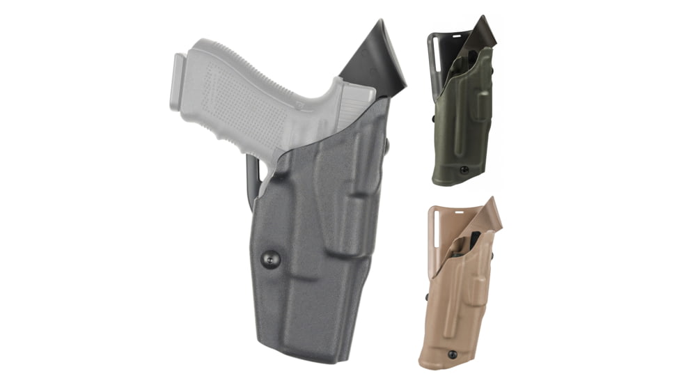 Safariland 6390 ALS Mid-Ride Level I Retention Duty Holster, Black, Coyote Brown