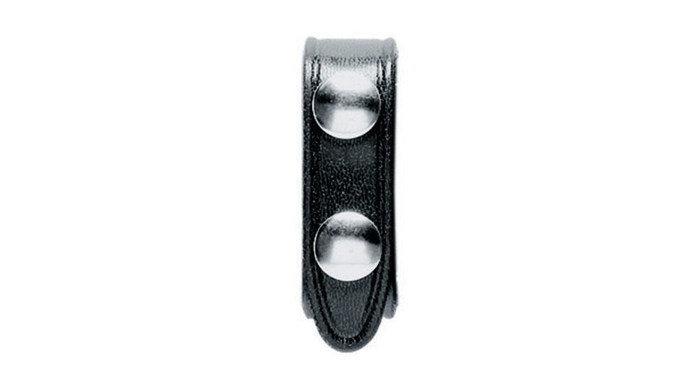 Safariland 65 Belt Keeper, 2 Snap 0.75in.W, Pack Of 4, Nylon Look Black W/ Black Plastic Snap, 2.0in. Belt 65-4-22PBL-50