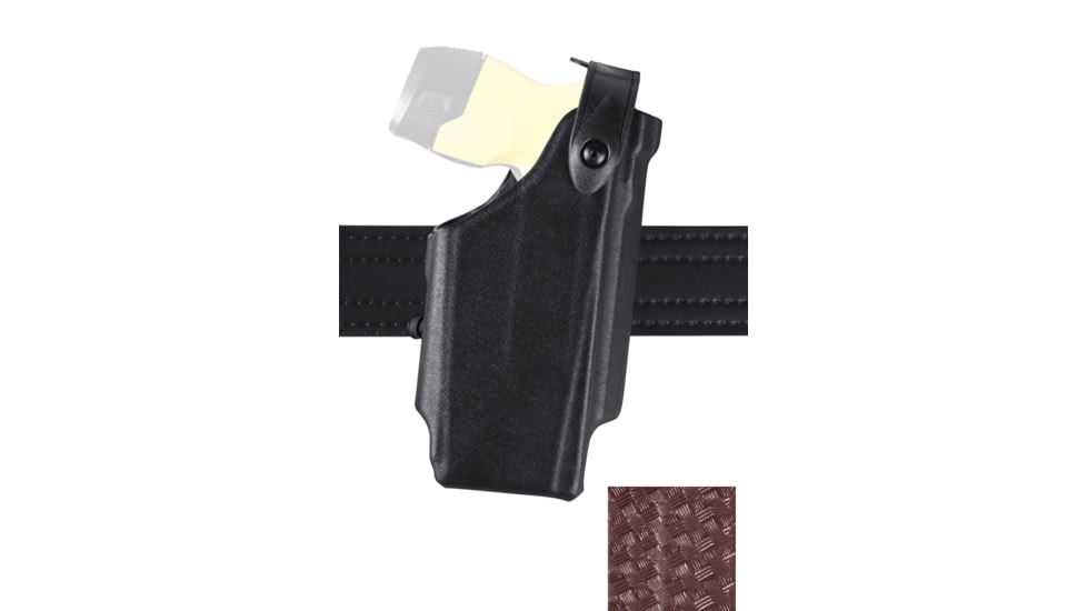 Safariland 6520 SLS Level-II Retention, Clip On Holster, Taser X-26, Basket Weave Brown, Right Hand, 6520-64-071