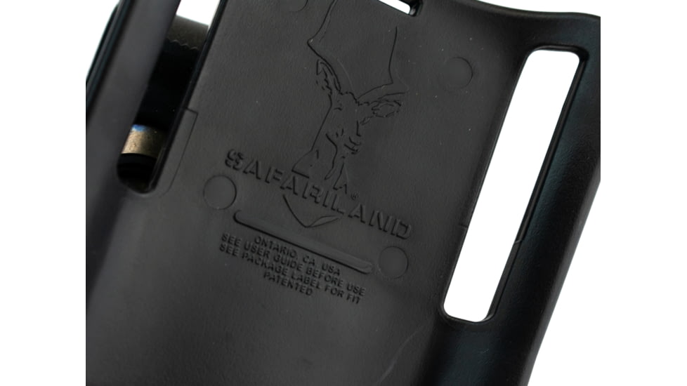 Safariland 7285 7TS SLS Low-Ride 1.5in. Drop, Level-II Retention Duty Holster, Beretta 92, Plain Black, Right Hand, 7285-73-411