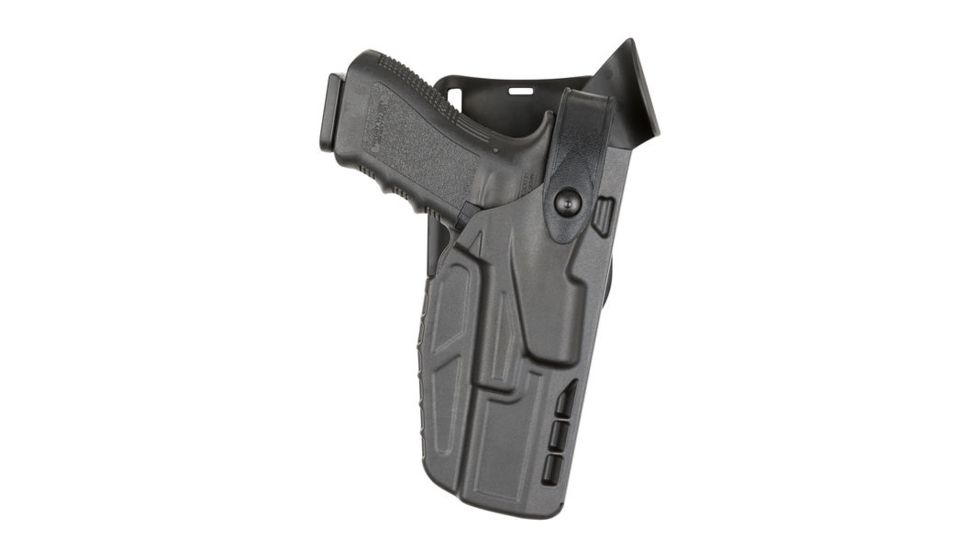 Safariland 7285 7TS SLS Low-Ride 1.5in. Drop, Level-II Retention Duty Holster, Beretta 92, Plain Black, Left Hand, 7285-73-412