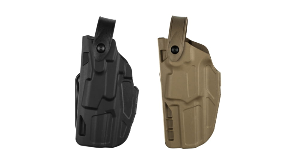 Safariland 7285 7TS SLS Low-Ride Level II Retention Duty Holster, Black, Flat Dark Earth, Plain Black