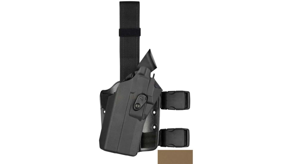 Safariland 7354RDS 7TS ALS Drop Leg Tactical Holster, Sig Sauer P320 w/ Light, Right Hand, Matte, Flat Dark Earth, 1329411
