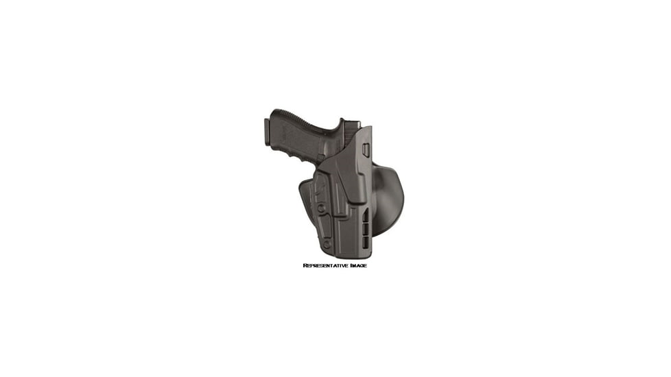 Safariland 7378 7TS ALS Concealment Paddle/Belt Loop Glock Holster, Glock 17, 22 4in. Bbl., Plain Black, Right Hand 7378-83F-411