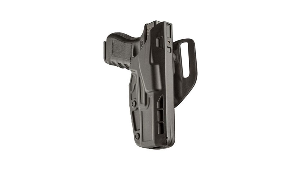 Safariland 7392 ALS Hi-Ride Level I Retention Duty Holster, Left Hand, Black, 7392-450-412