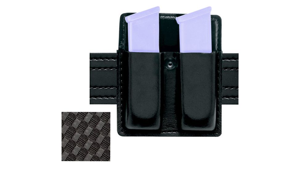 Safariland 75 Double Mag Pouch Without Flaps - STX Basket Weave, Ambidextrous 75-83-48