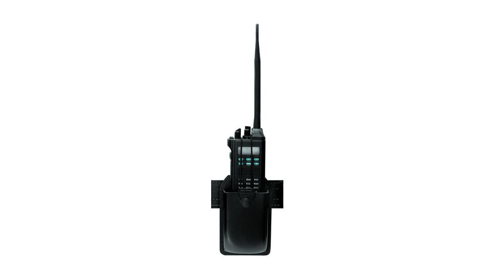 Safariland 762 Radio Holder W/ Swivel, 3.125in. D X 2.875in. W X 6.25in. H, Plain Black 762-8-2