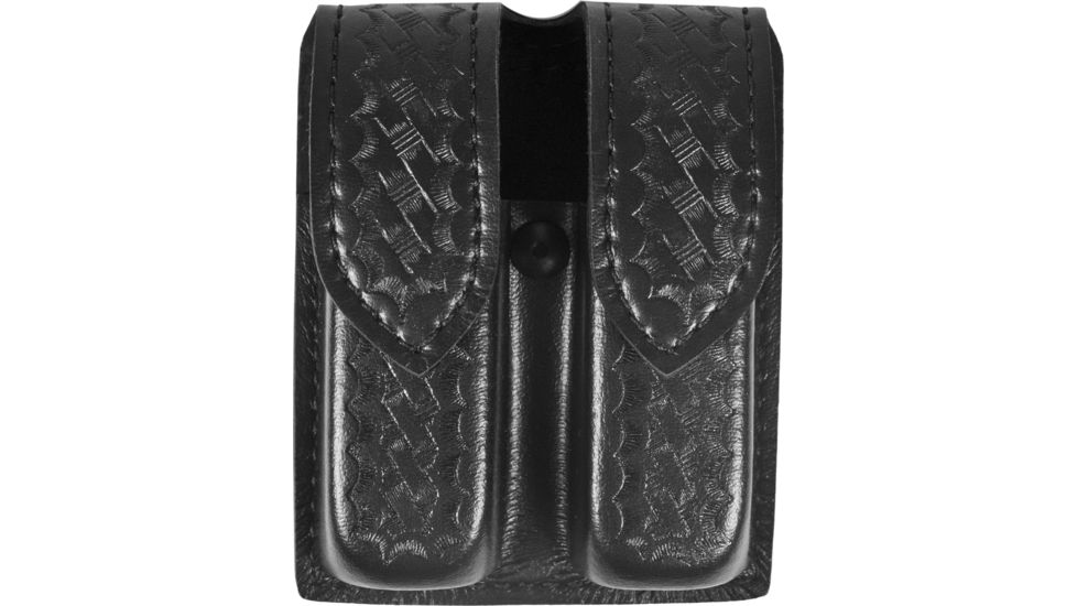 Safariland 77 Double Handgun Magazine Pouch - Basket Black, Ambidextrous 77-283-4HS