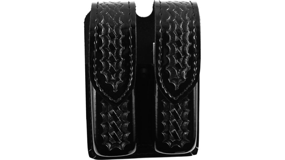 Safariland 77 Double Handgun Magazine Pouch, Hi Gloss Basket 7738398HS