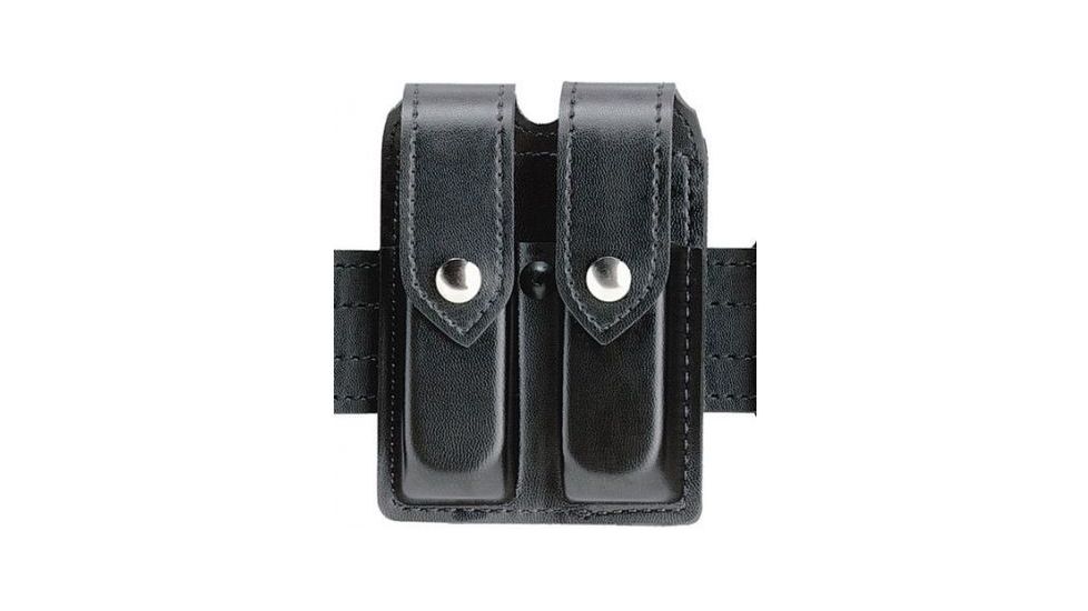Safariland 77 Double Handgun Magazine Pouch - Plain Black, Ambidextrous 77-53-2