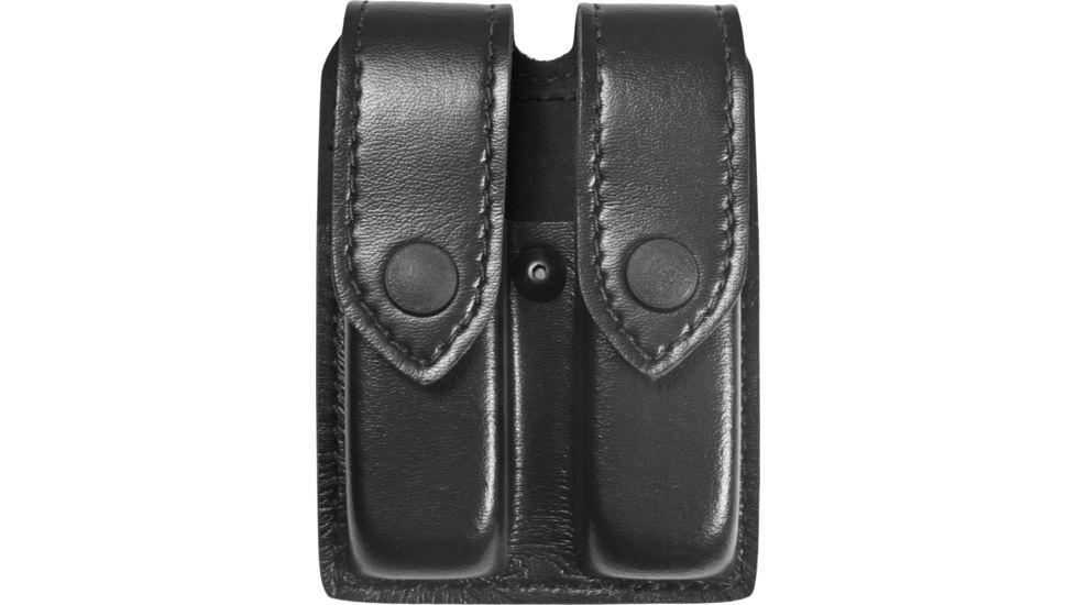 Safariland 77 Double Handgun Magazine Pouch - Plain Black, Ambidextrous 77-76-2PBL