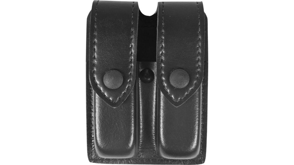 Safariland 77 Double Handgun Magazine Pouch - Plain Black, Ambidextrous 77-76-2PBL