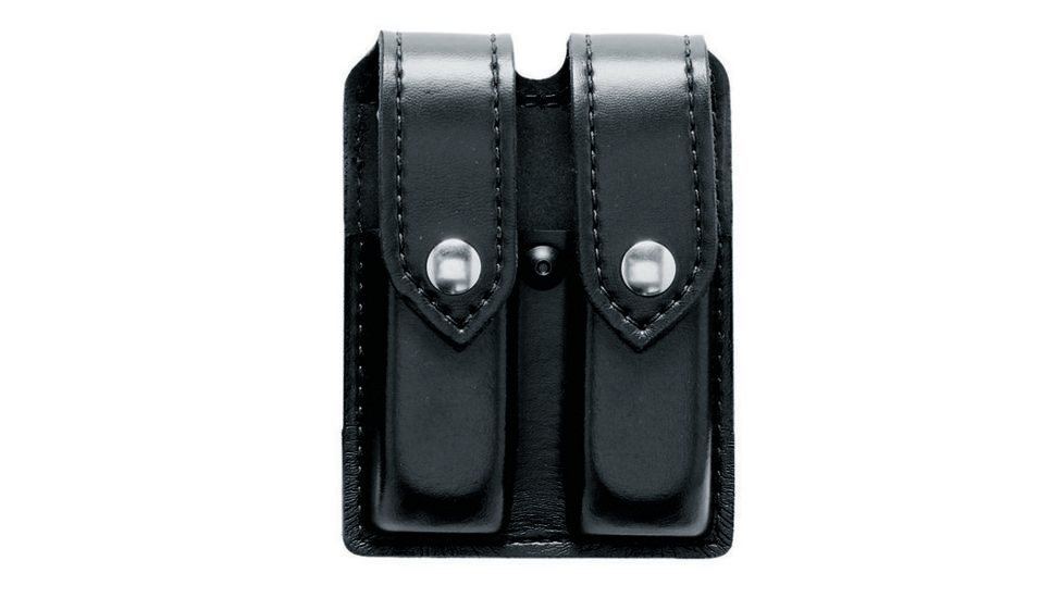 Safariland 77 Double Handgun Magazine Pouch - Plain Black, Ambidextrous 77-94-2B