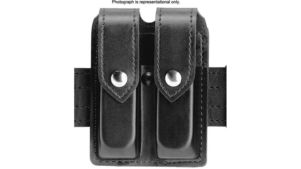 Safariland 77 Double Handgun Magazine Pouch - STX Tactical Black, Ambidextrous 77-419-23PBL