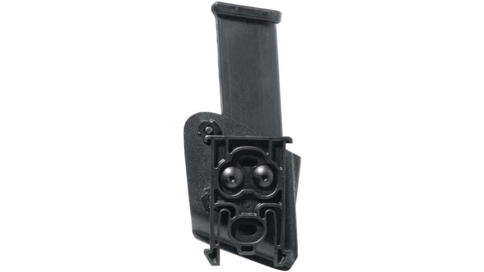 Safariland Model 773 Open Top Competition Adjustable Magazine Pouch, Glock 20/Glock 21, Right, ELS 34 Locking Fork, STX Black, Black, 773-383-121-MS34