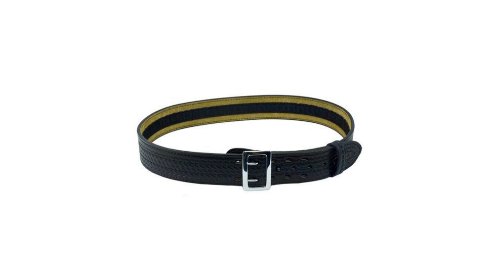 Safariland 87 Suede Lined Belt, Plain Black, Chrome Buckle - Waist 40 in