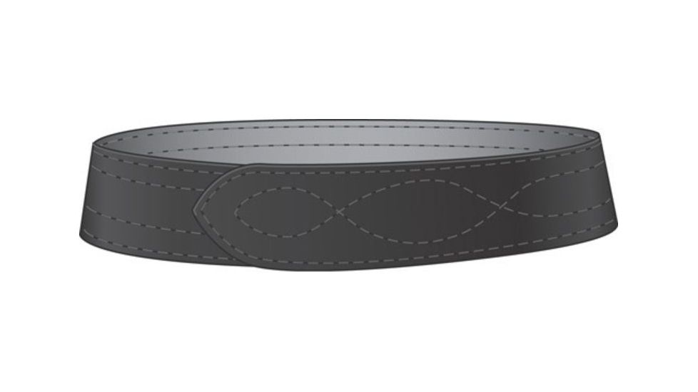 Safariland 942P Buckless Duty Belt W/O Hook Lining, 2.25in., 58in. Waist, Plain Black 942P-58-2