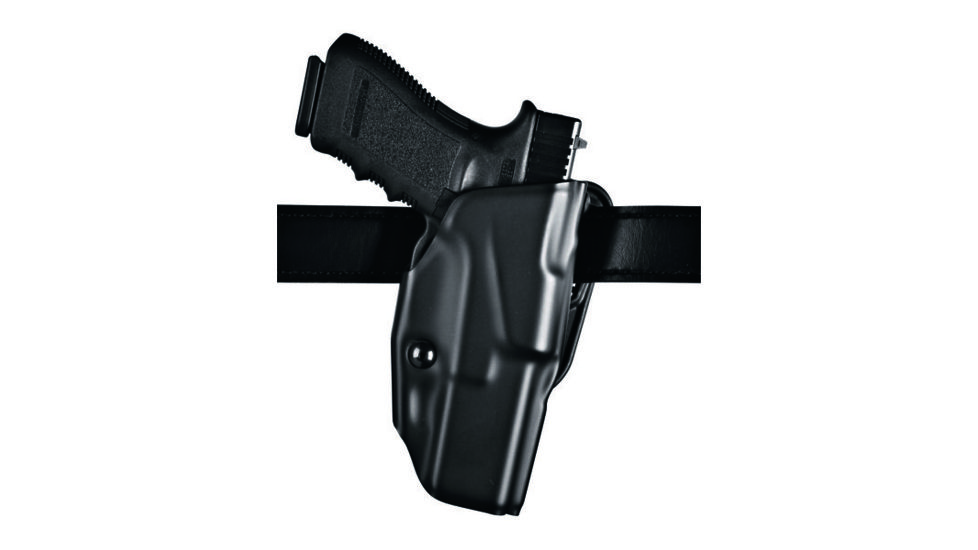 Safariland ALS Belt Holster, Right Hand, STX Plain Black 1.5in. Belt Slots w/Cut Outs for 1.75in., 2in. and 2.25in. Belt Slops with 1in. Drop 6377-180-411-DM