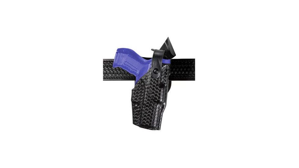 Safariland ALS Level III Ride UBL Holster Basket Weave, R Guard/Sentry Installed, 6360-77-481-SH