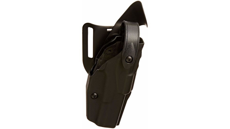Safariland 6360 ALS/SLS Mid-Ride Level-III Retention Duty Holster, H&amp;K VP9 w/ITI M3, TLR-1, Surefire X200, X300, or X300U, , STX Plain Black, Right Hand, 6360-5932-61
