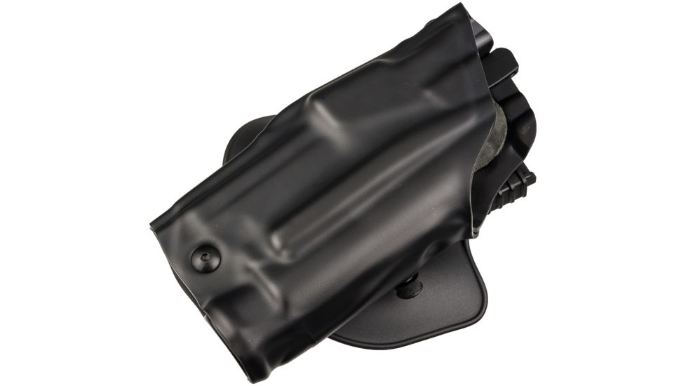 Safariland ALS Paddle Holster, Left Hand, STX Plain Black 1.75in. Belt w/QLS Molle Fork &amp; Receiver 6378-7742-412-175-MS19-MS22